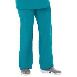 🟠4 for $25🟠 FUNDAMENTALS DRAWSTRING PLUS SIZE TEAL SCRUB PANTS SIZE 4